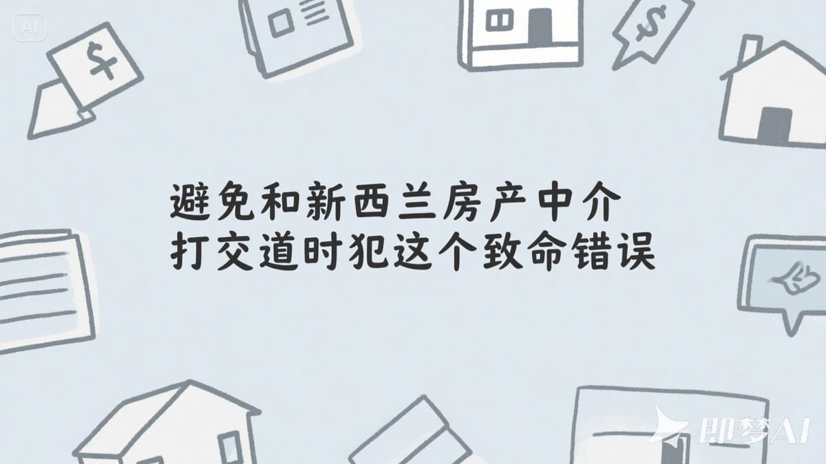 避免和新西兰房产中介打交道时犯这个致命错误 | 这么重要的事,竟没人教过我!
