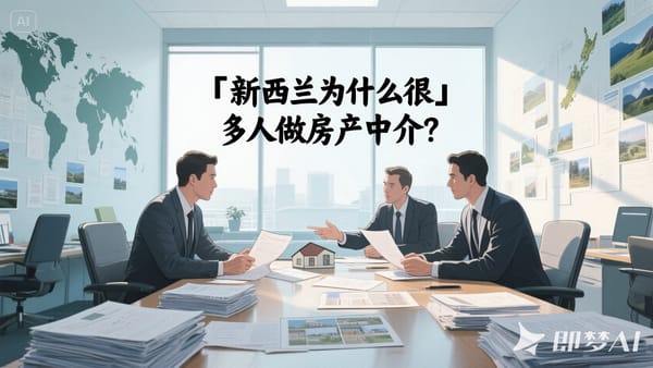 新西兰为什么很多人做房产中介？